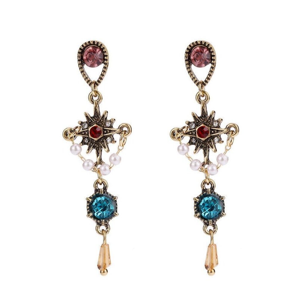 Gorgeous Betsey Johnson Retro Baroque Earrings